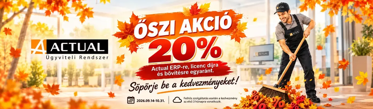 ACTUAL őszi akció!