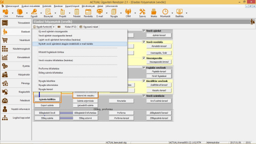 Ajánlat egyéb funkciók