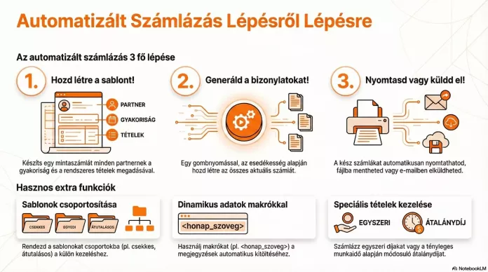 Csoportos számlázás infografika