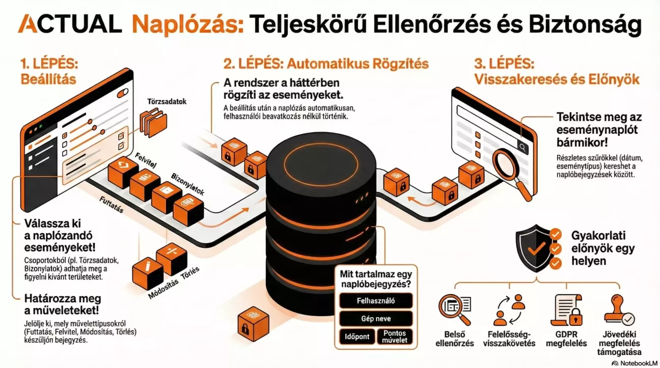 Naplózás infografika