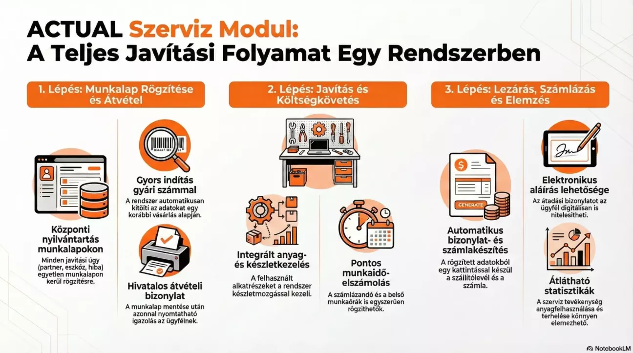Szerviz infografika