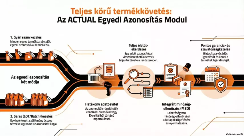 Egyedi azonosítás infografika