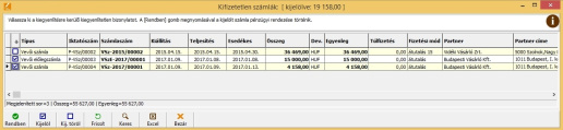 Bank kivonaton bizonylat kiegyenlítés