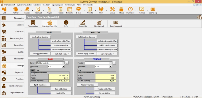 Pénzügyi funkciók